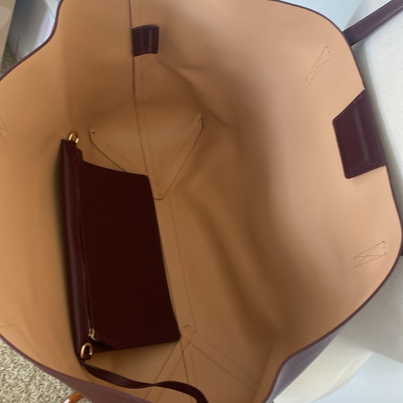 Leatherology Belmont Structured Tote with Zip Wallet/Wristlet NWOT - Picture 4 of 13